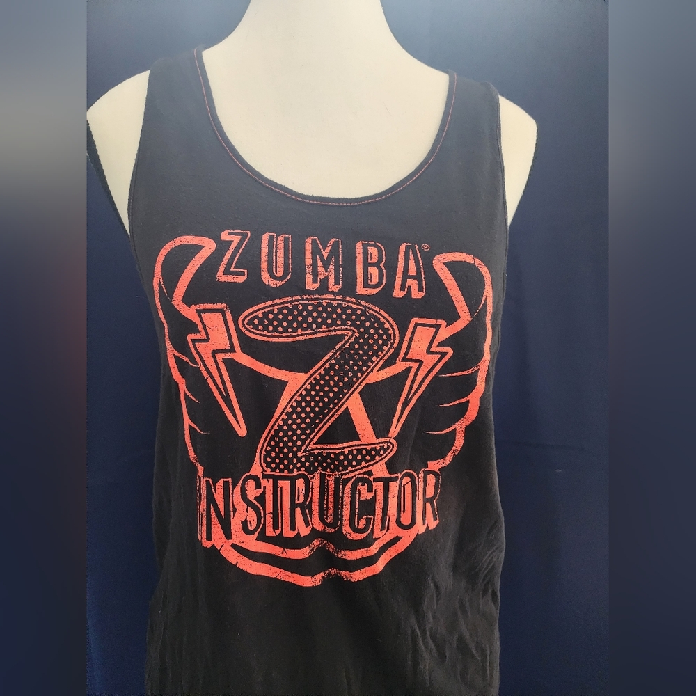 Zumba Fitness Black and Orange Tank Top